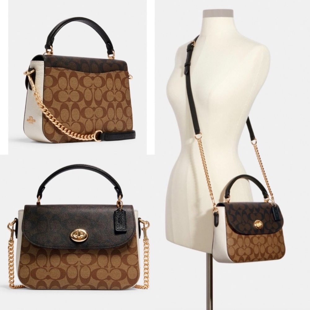 COACH Marlie‎ Top Handle Satchel In Signature Canvas